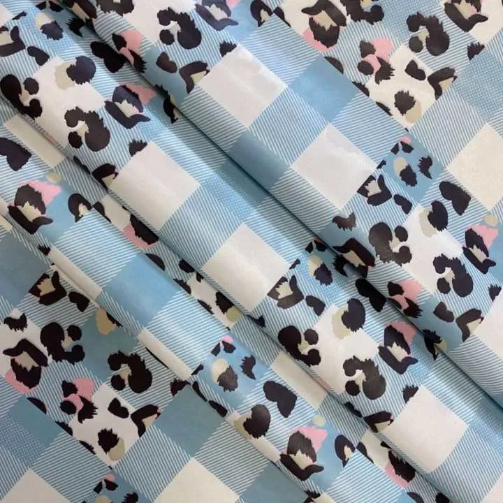 প্রাণী এবং জালি প্রিন্ট নাইলন Taffeta