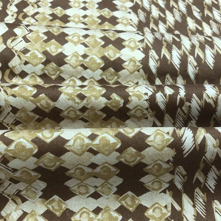 ডায়মন্ড চেক টেনসেল কটন পপলিন ফ্যাব্রিক