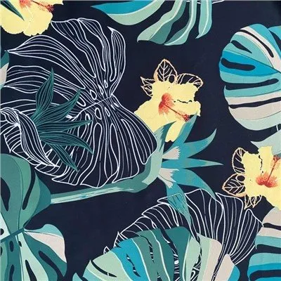 ইয়ার্ড দ্বারা হাওয়াইয়ান প্রিন্ট ফ্যাব্রিক